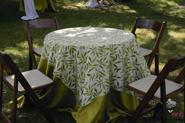 Where to rent TABCL,72 SQ LIME LEAF SHEER in Fairfield TX